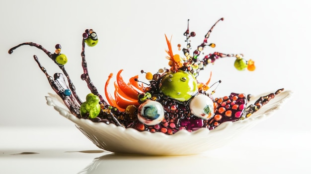 Bucătar pregătind o farfurie apetisantă